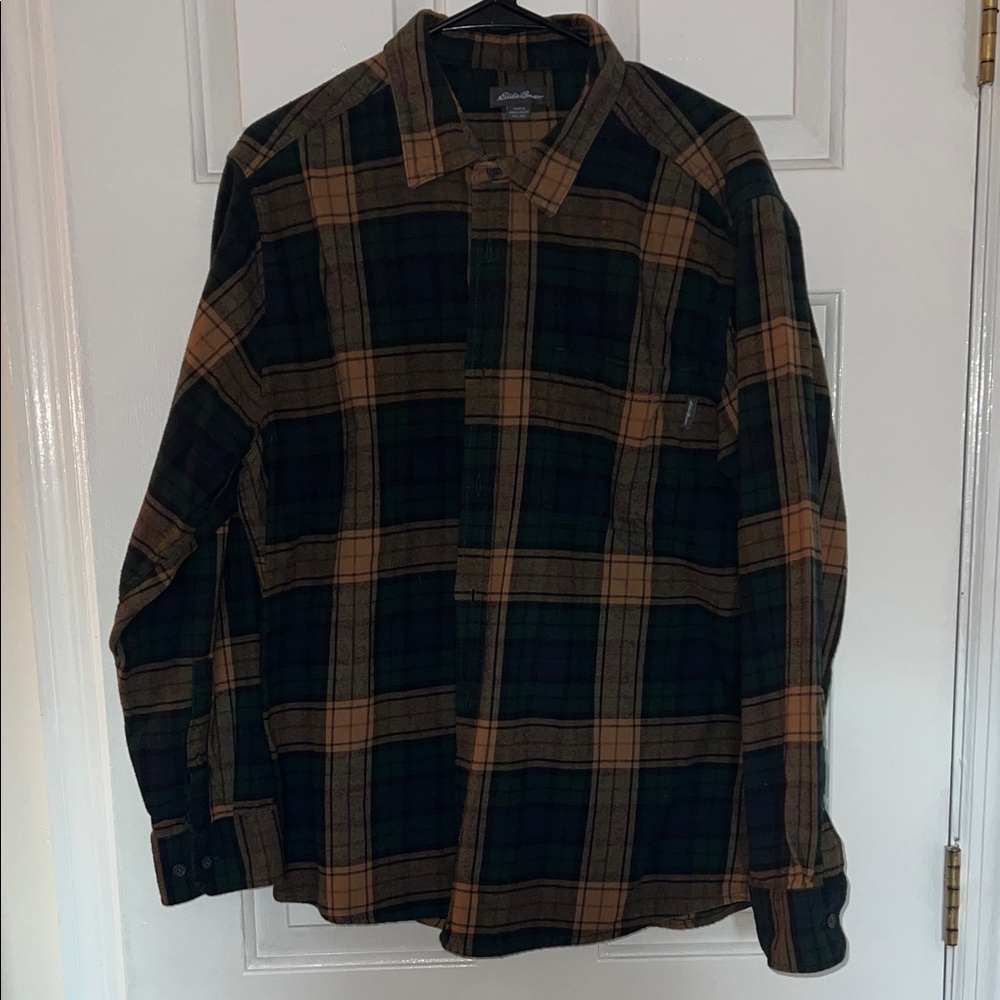 Eddie Bauer Plaid Button-Up Shirt